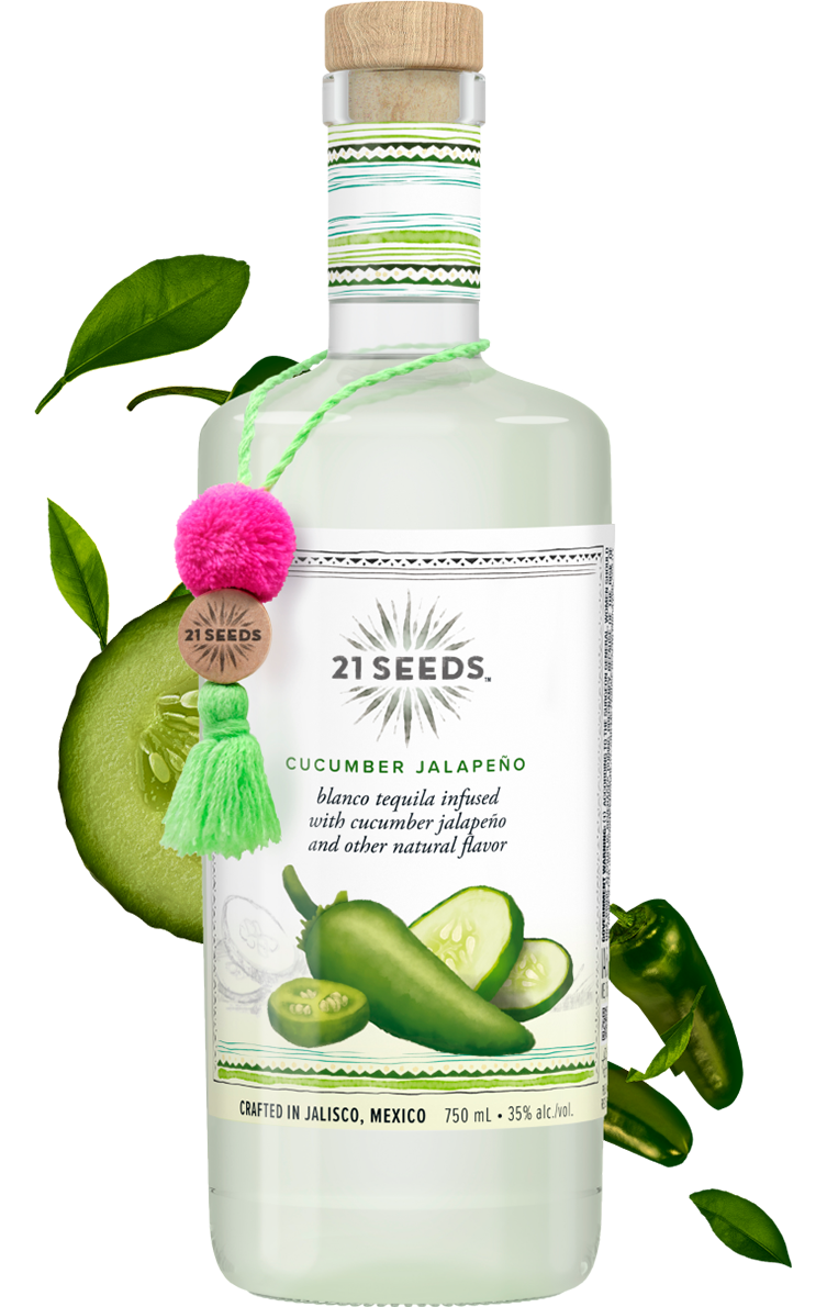 21 Seeds Cucumber Jalapeño Infused Blanco Tequila