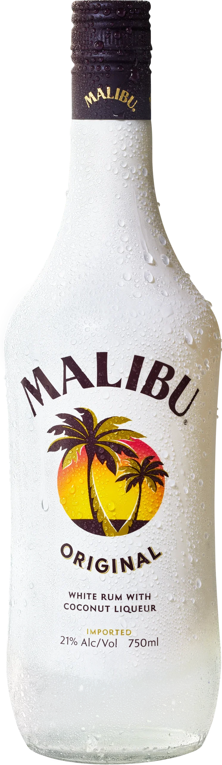 Malibu Rum – Caribbean Rum with Coconut Liqueur (21% ABV)