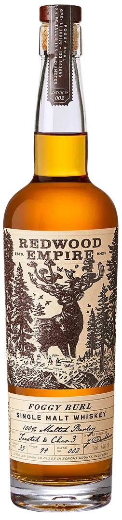 Redwood Empire Foggy Burl Small Batch Bourbon Whiskey