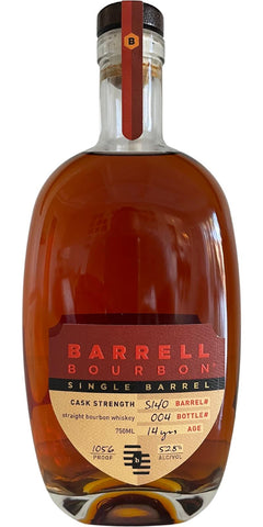Barrell Bourbon Single Barrel Cask Strength Whiskey