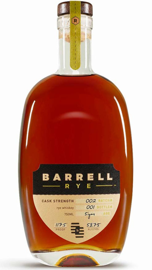 Barrell Rye Whiskey Batch 002 – 5 Years Old