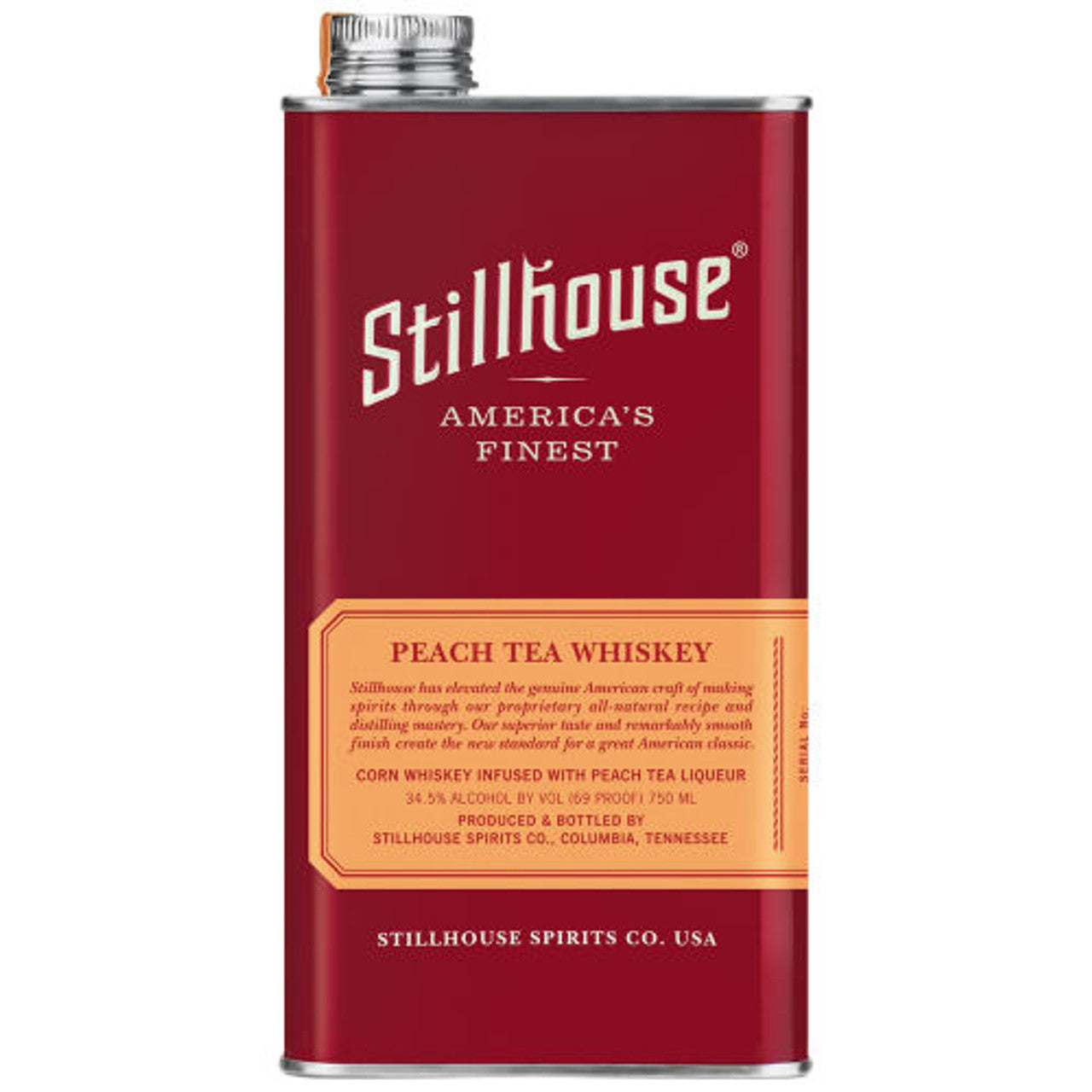 Stillhouse Peach Flavored Moonshine Whiskey