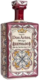 Dos Artes Tequila Reposado Clasico Edition Aged In French Oak Barrels Dark Pink Ceramic