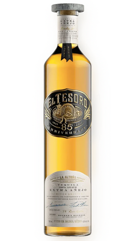 El Tesoro 85th Anniversary Extra Anejo Tequila Aged in Bookers 30th Anniversary Casks.