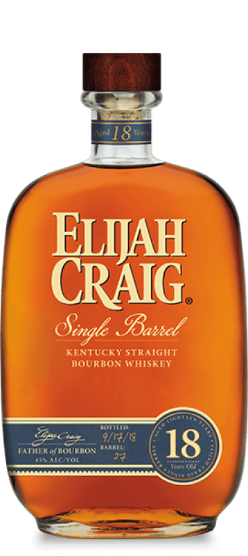 Elijah Craig 18 Year Old Single Barrel Bourbon