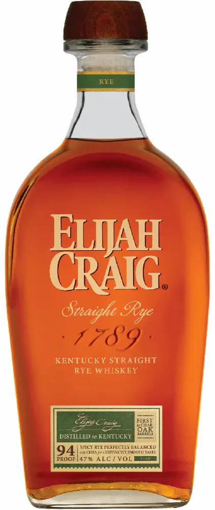 Elijah Craig Straight Rye Whiskey (750ml)