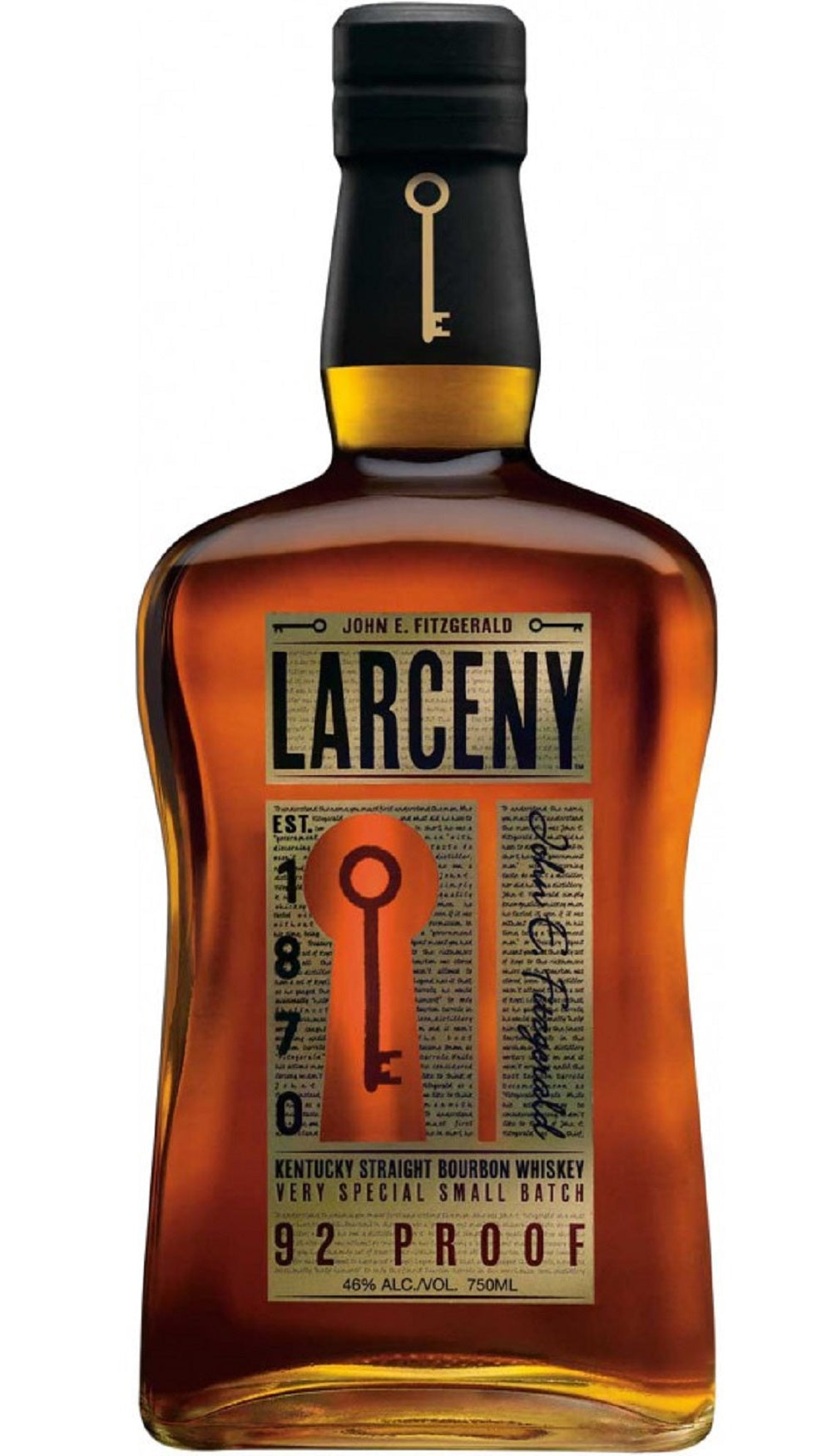 Larceny Kentucky Straight Bourbon – Small Batch (92 Proof / 46% ABV)
