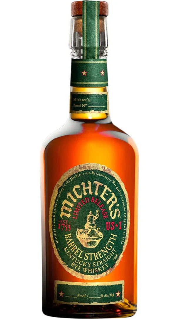 Michters Limited Release Barrel Strength Straight Rye Whiskey
