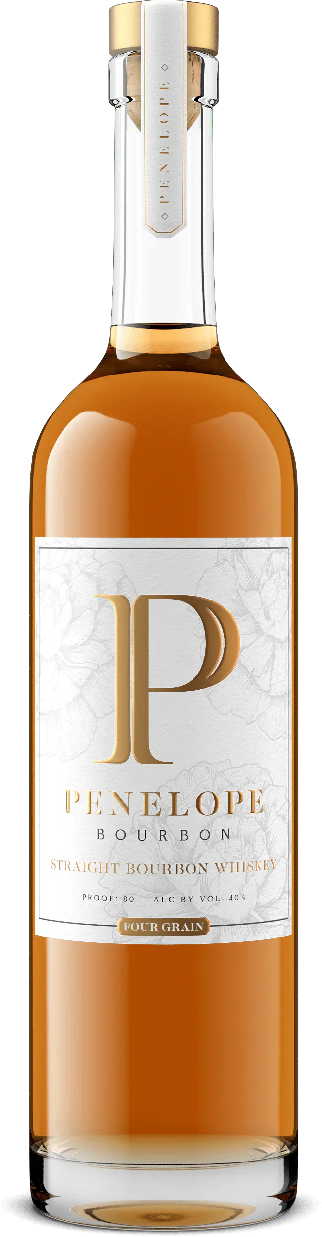 Penelope Four Grain Straight Bourbon Whiskey – Blend of Corn, Rye, Wheat & Barley (750ml)