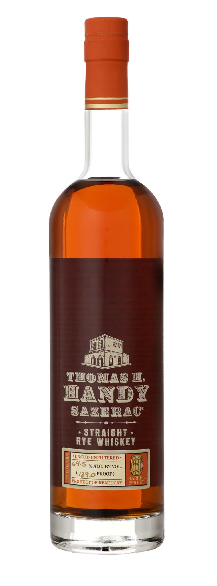 Thomas H. Handy Sazerac 2022 Released Straight Rye Whiskey