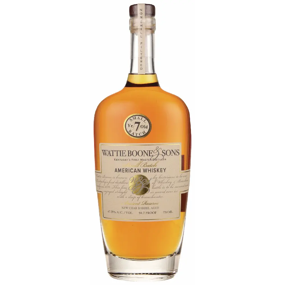 Wattie Boone & Sons 7 Year Old Straight Bourbon Whiskey