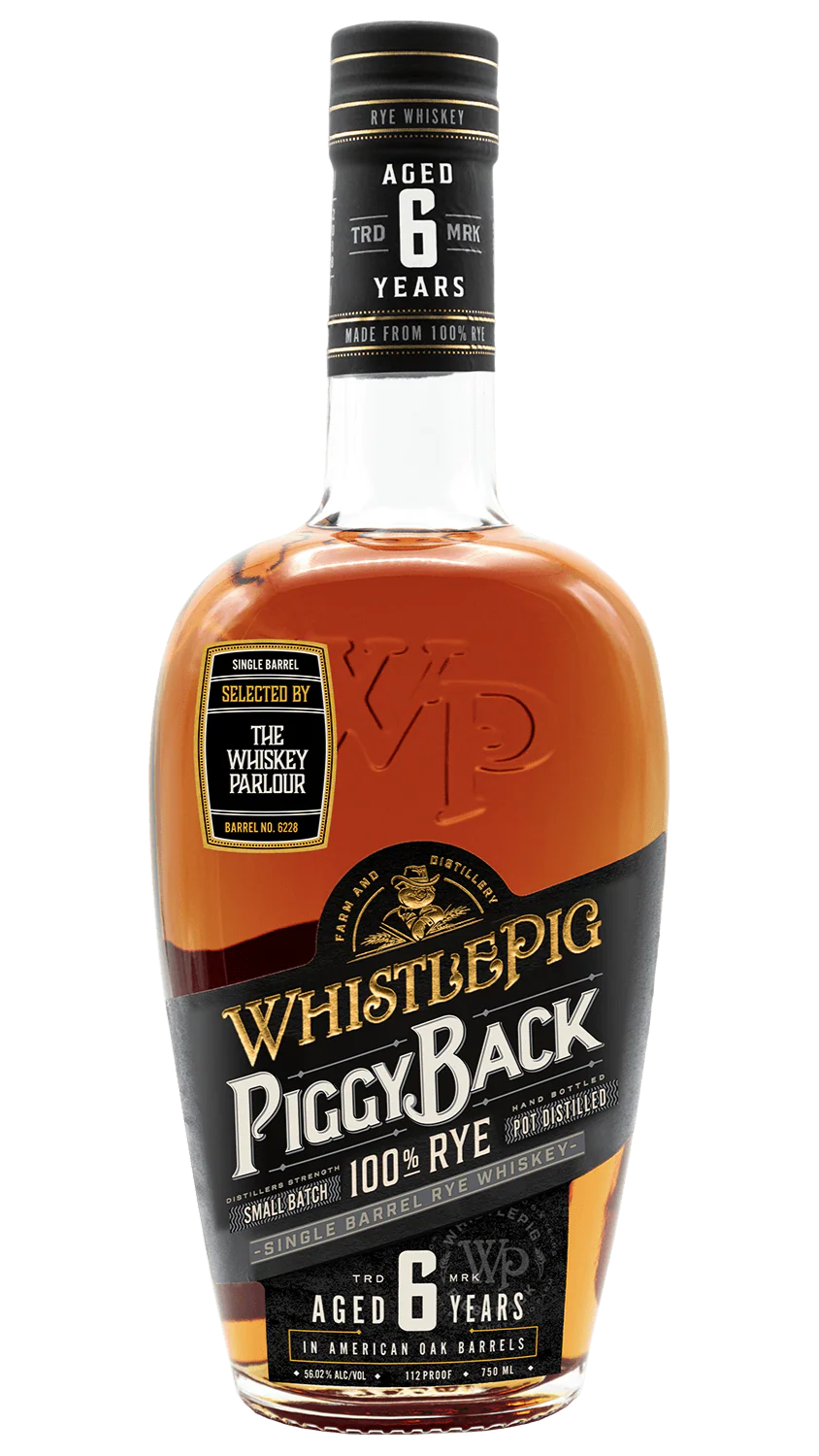 WhistlePig PiggyBack Single Barrel Rye Whiskey – Fallbrook Liquor Selection