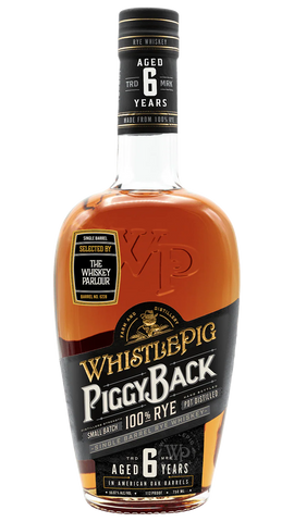 WhistlePig PiggyBack Single Barrel Rye Whiskey – Fallbrook Liquor Selection