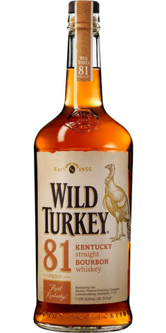Wild Turkey 81 Proof Kentucky Straight Bourbon Whiskey