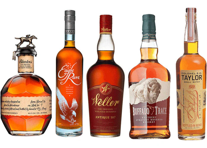 Buffalo Trace Distillery Collector’s Bundle – Blanton’s, Eagle Rare, Weller Antique 107, Buffalo Trace & Colonel E.H. Taylor (5 x 750mL)